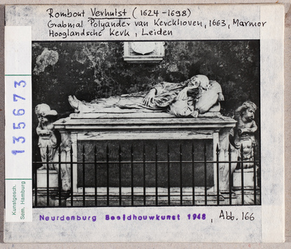 Vorschaubild Rombout Verhulst: Grabmal Polyander van Kerckhoven. Leiden, Hooglandsche Kerk 
